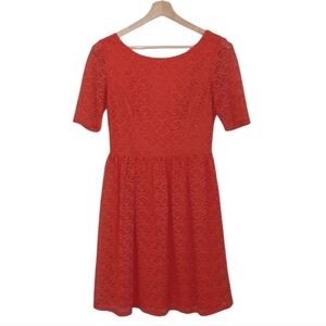 Jessica Simpson | Coral A-line Lace Dress